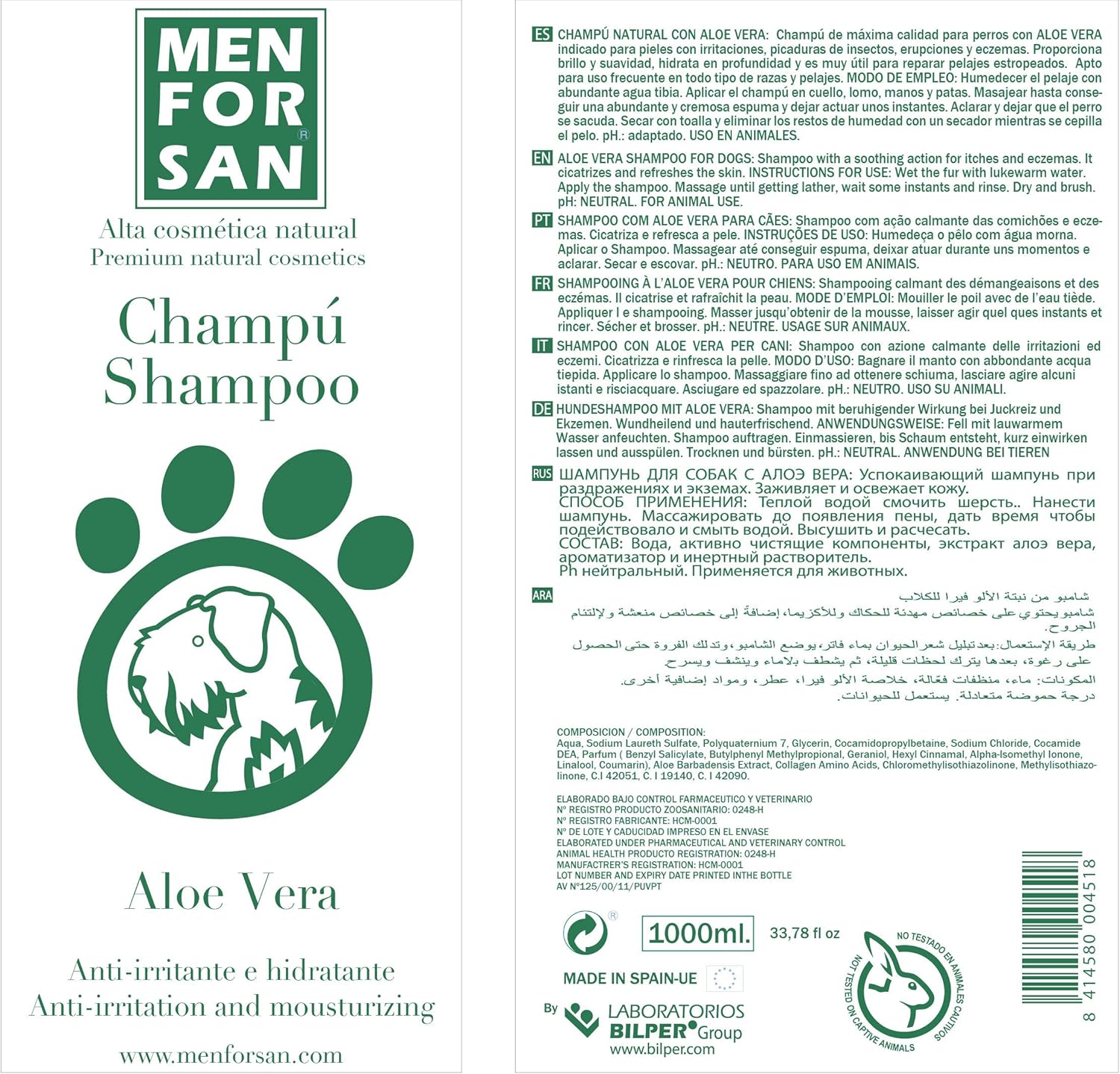 Menforsan - Shampoo insect repellent, Green, 300 ml - Image 5