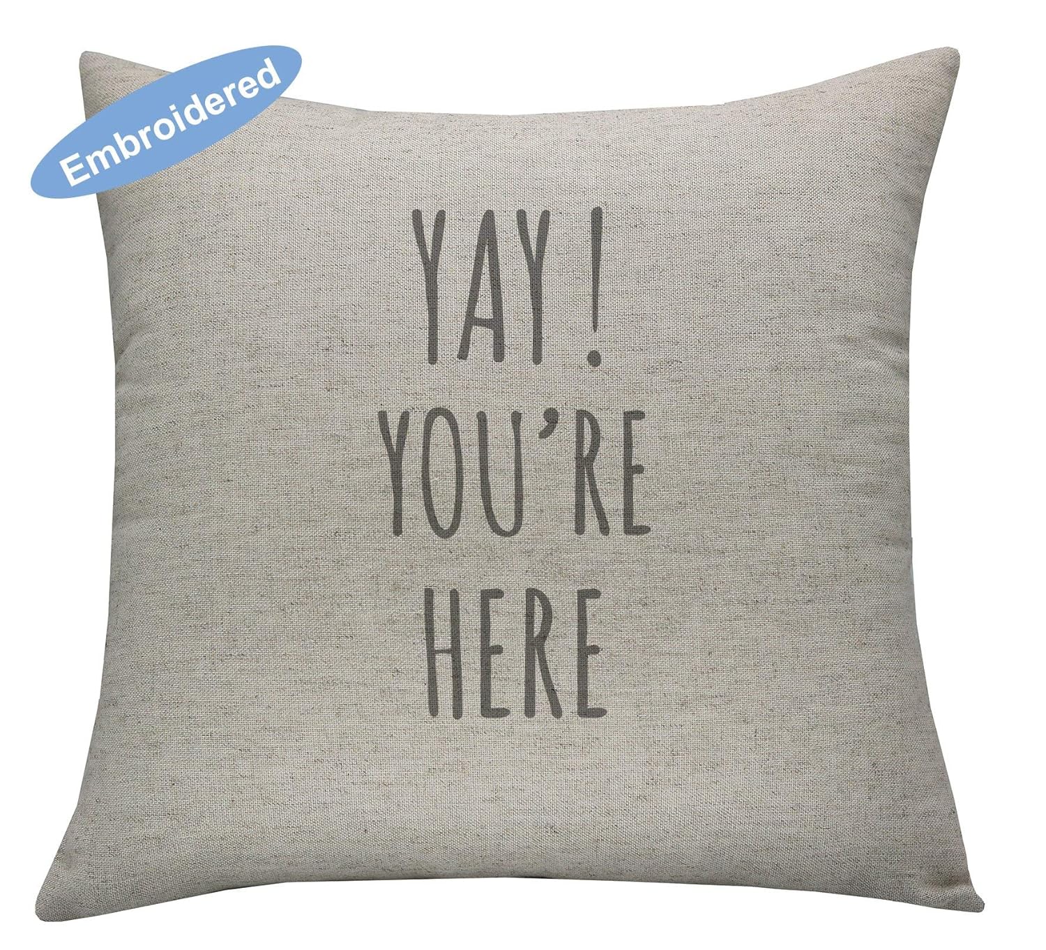 Yugtex Cushion Cover Yah You R Here Pillowcase Long Distance