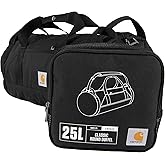 Carhartt Classic Round Duffel with Utility Pouch, Heavy-Duty, Water-Resistant Packable Gear Bag for Jobsite, Gym, and Travel
