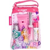 Lip Smacker Glam Princess Glam Bag Makeup Set, Lip Balm, Lip Gloss, Nail Polish, Lotion
