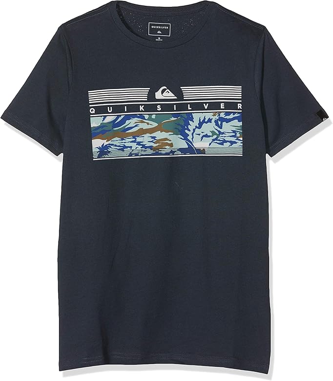 Quiksilver The Jungle Camiseta de Manga Corta, Niños, Azul (Blue ...