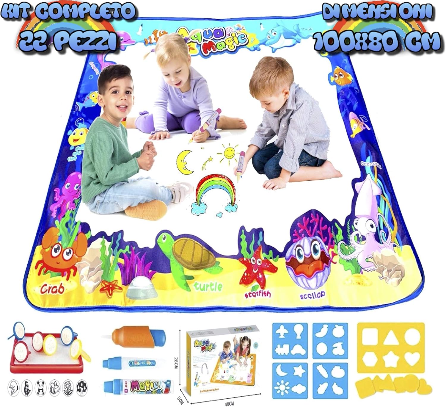 tappetino per scarabocchi per 2 anni