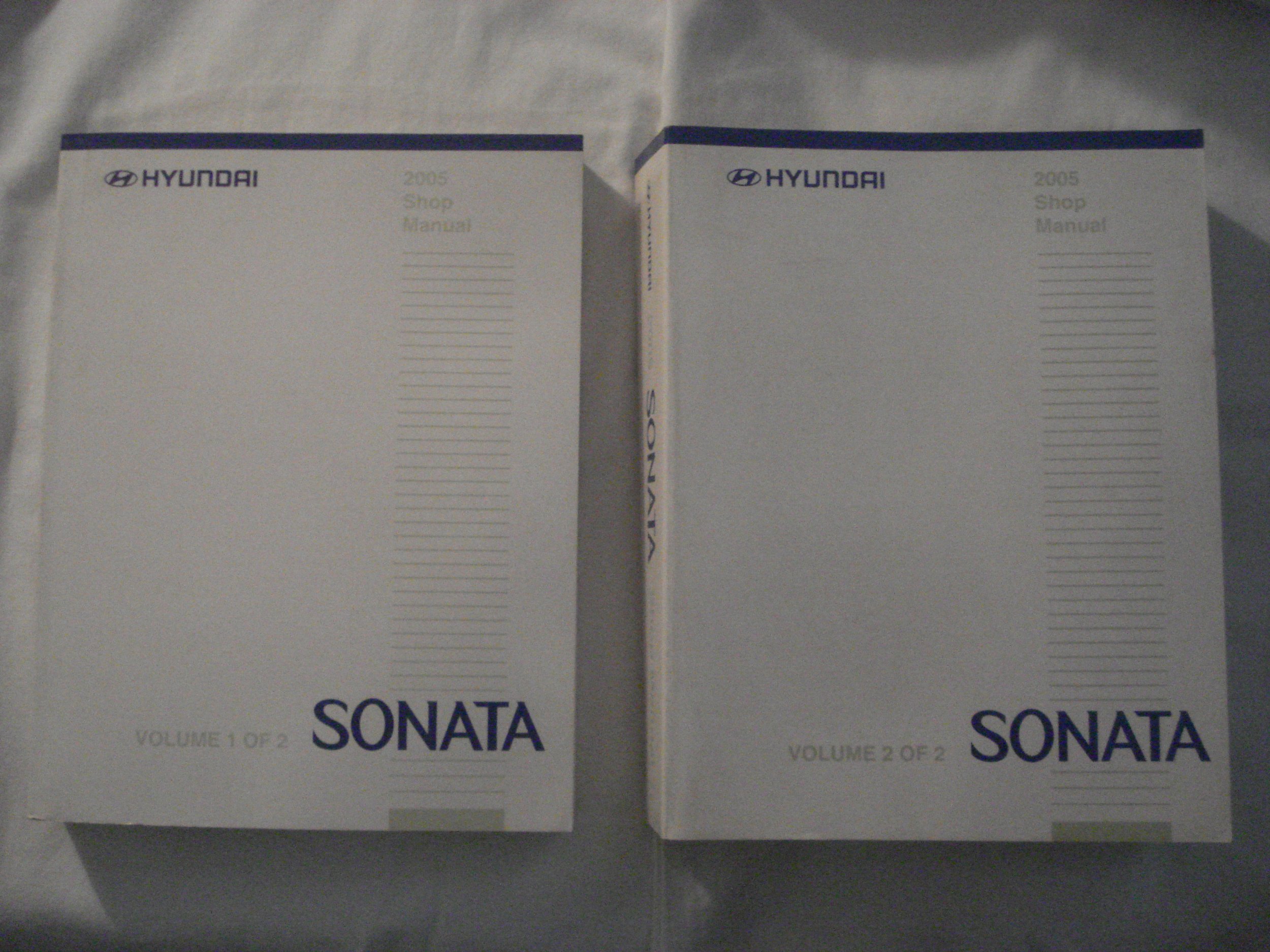 2005 Hyundai Sonata Factory Shop Manual (2 Volume Set) Paperback – 2004