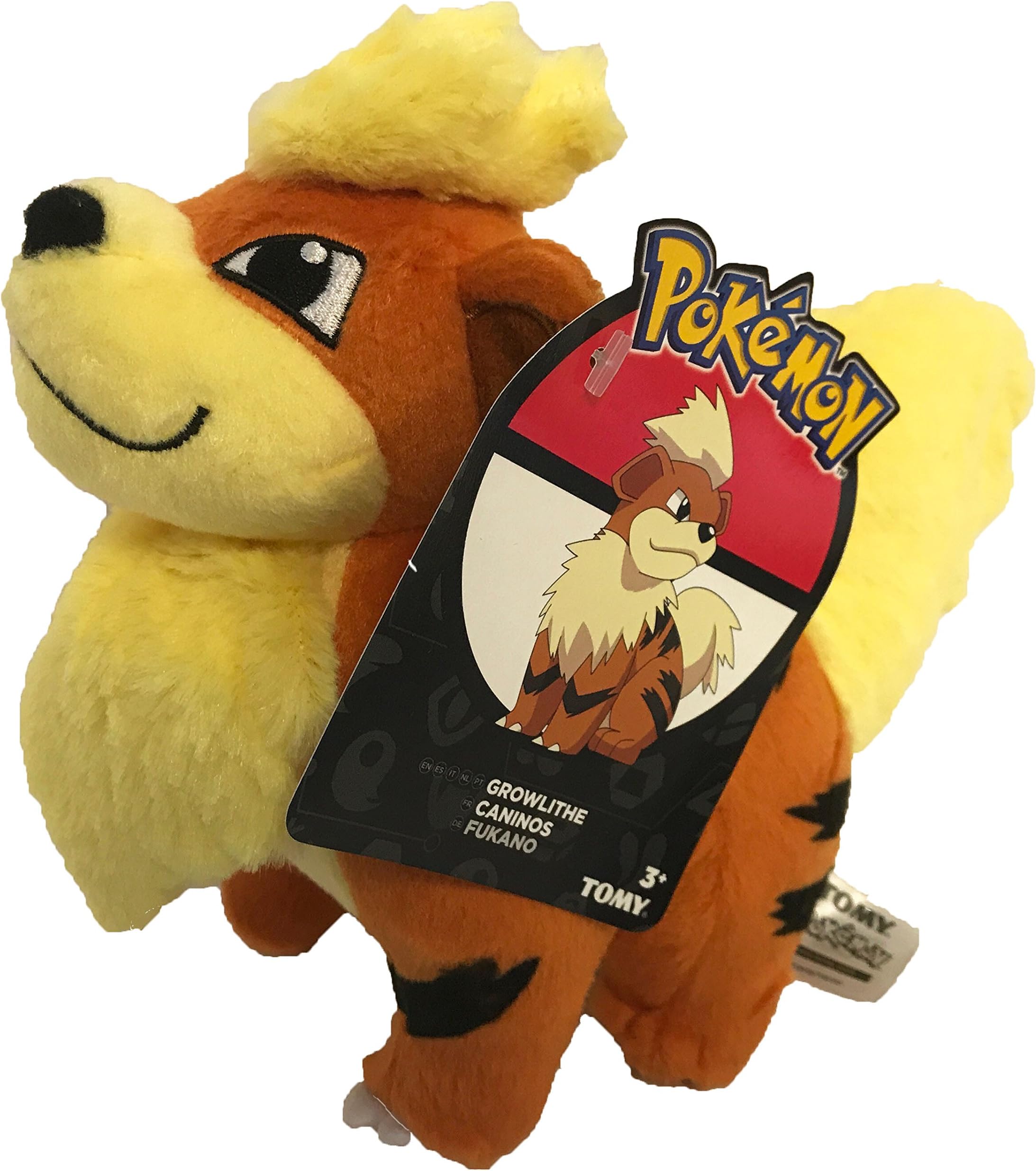 Pokemon Official Licensed 8 Growlithe Plush with Tags from Tomy