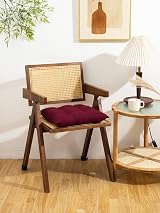 HAMO Dining Chair Seat Pads 4x 38x38 cm Tufted Red Set view 6