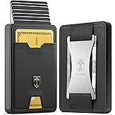 TRAVANDO Swype Slim Wallet for Men Metal RFID Blocking Mens Wallet Card Case (Without AirTag* Pocket)