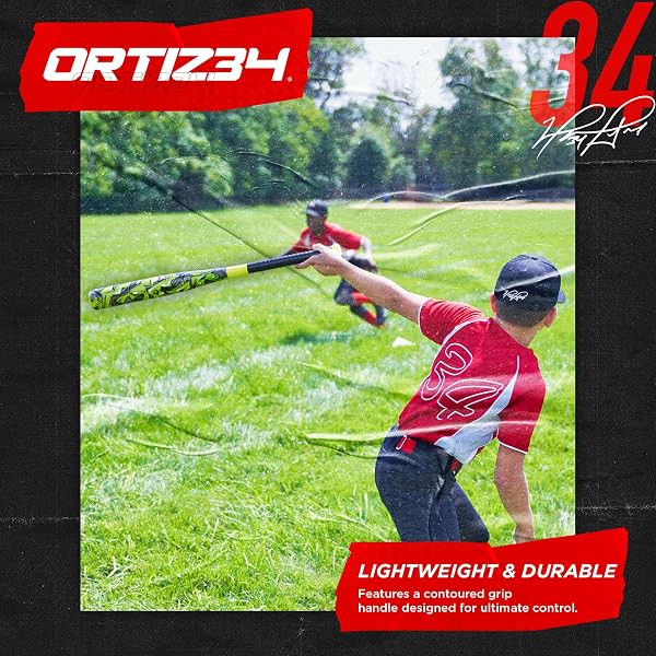 ORTIZ34 GRAND SLAM SET- GRAFFITI PLASTIC BAT, 3 BALLS, 4 THROW DOWN (VOLT)