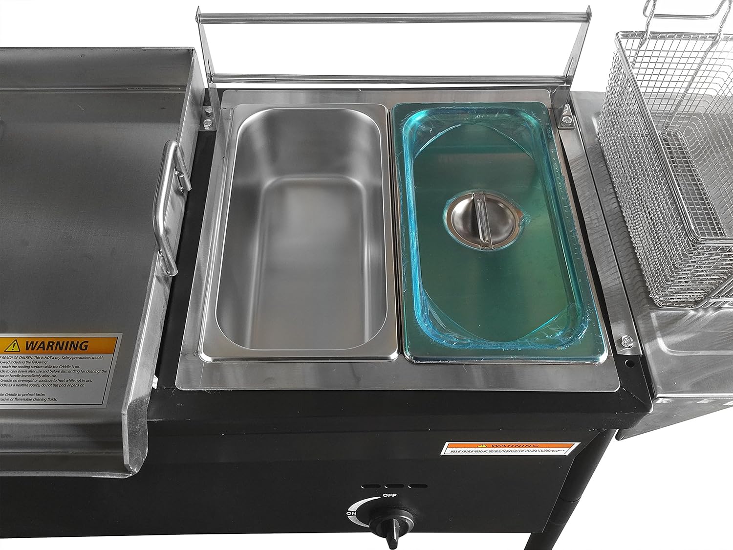 Portable Outdoor Heavy Duty Two Tank Double Deep Fryer Propane Gas Dual