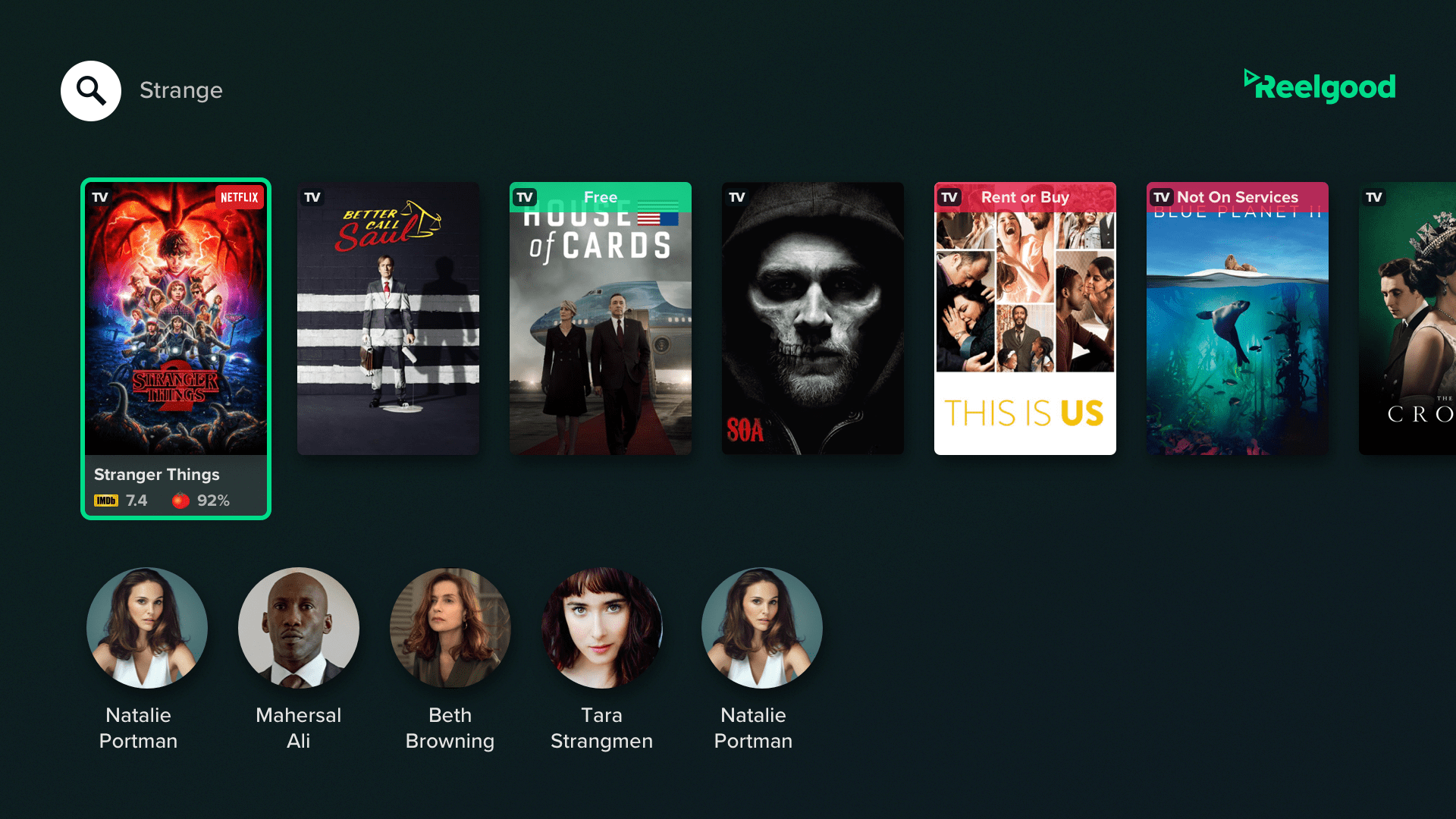 Reelgood - Streaming Guide:Amazon.com:Appstore for Android