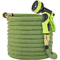 Eleegan Garden Hose 50 ft Water Hose with 10 Function Nozzle, Leakproof Flexible Expandable Hose with Solid Brass…