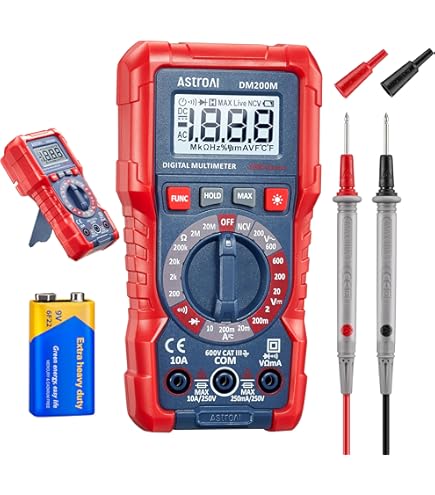 Probador Voltaje Corriente Amperímetro Voltímetro Ohmímetro DT830B Test Displ... - Grandado Atoto S8