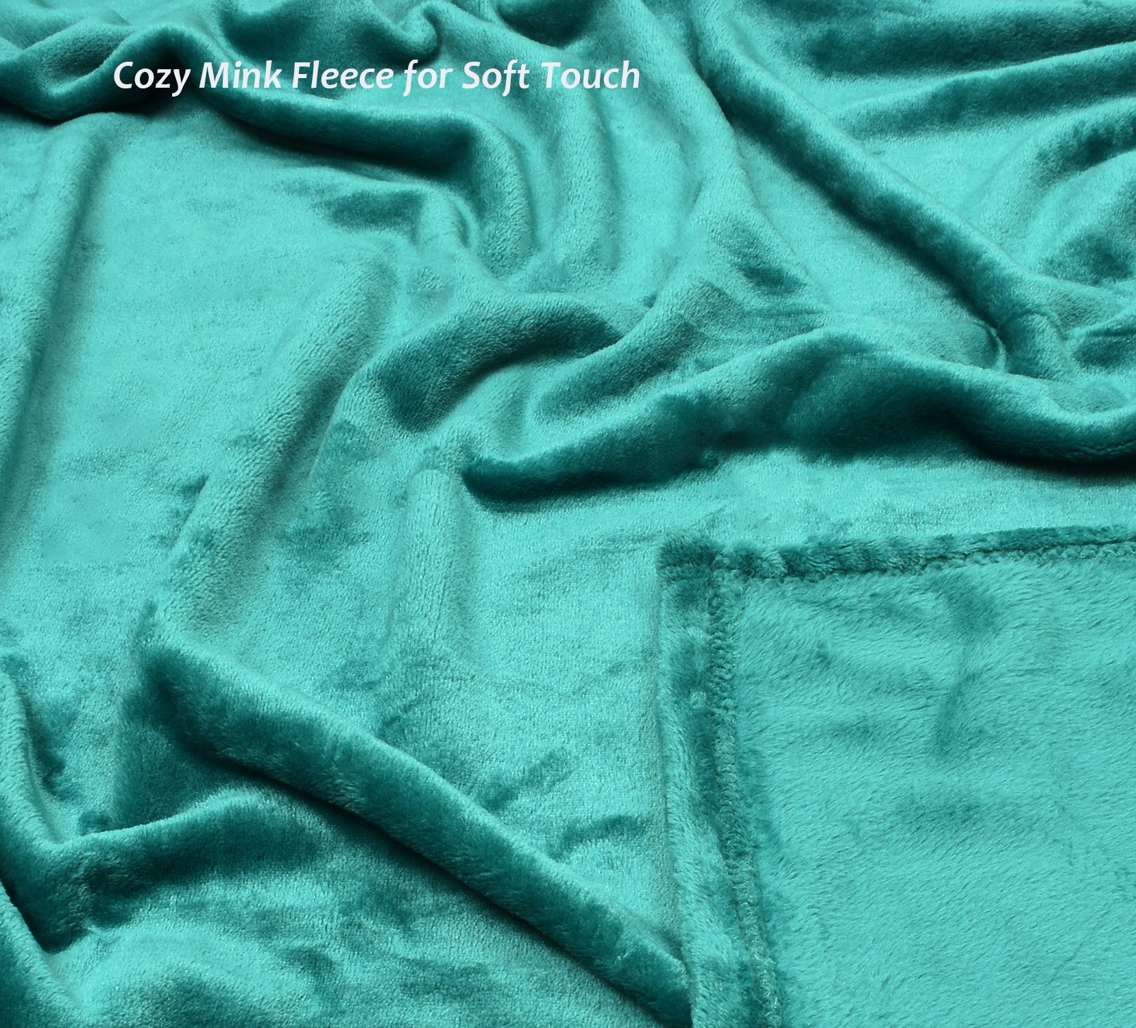 Fleece Blanket with Sleeves & Foot Pockets, Green Micro Plush Fleece Blanket, Large Wrap Throw Blanket, for Adult Women Men 190cm x 135cm (75\