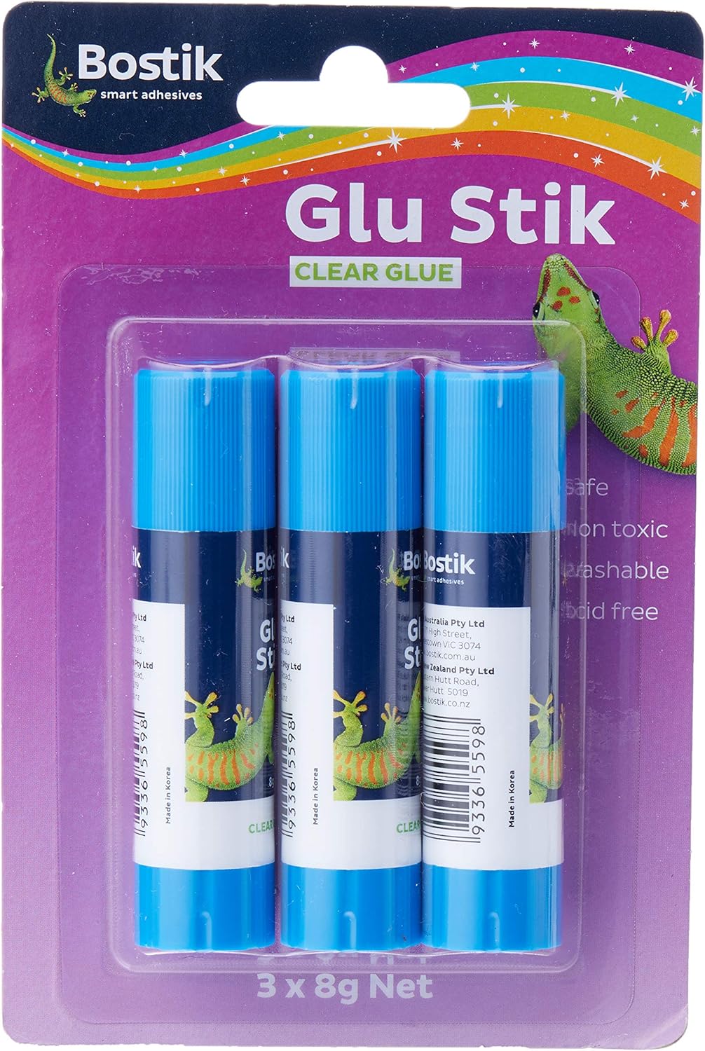 Glue Stick Glu Stik 8g, 3 Pack, (30840362) Office