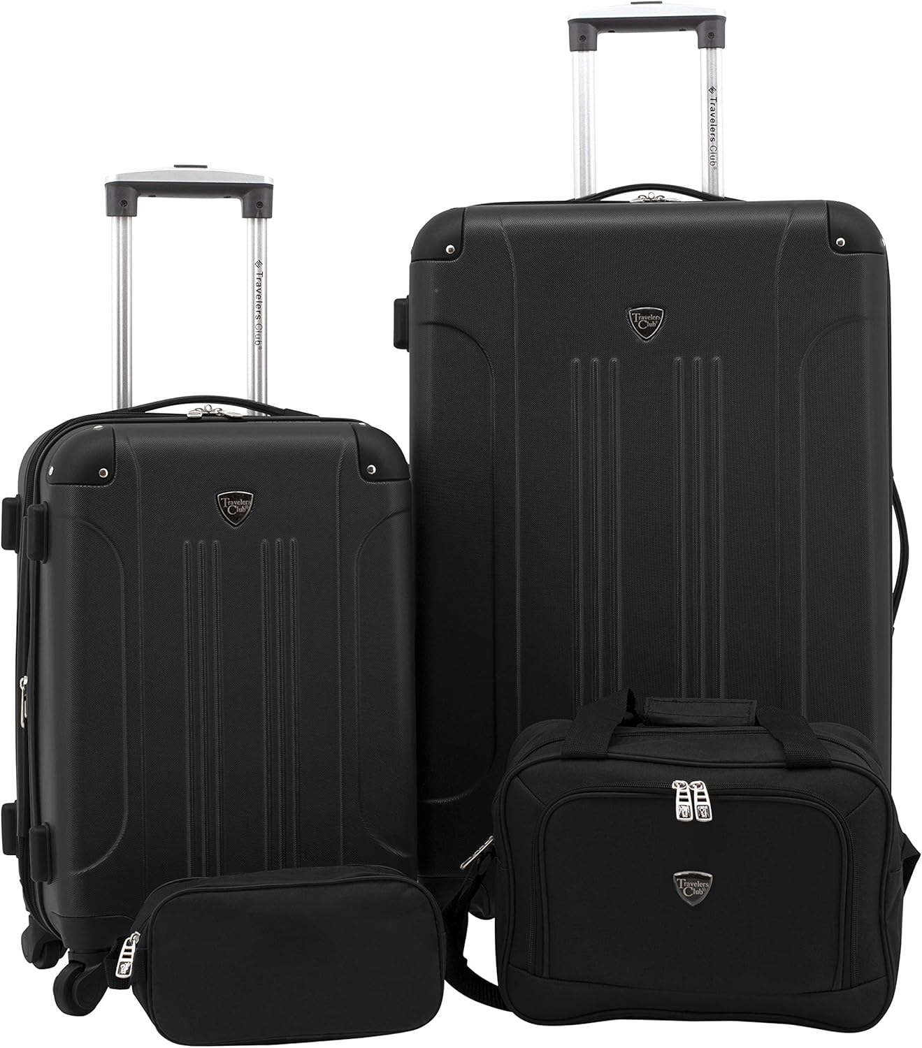 travelers club midtown hardside spinner luggage set