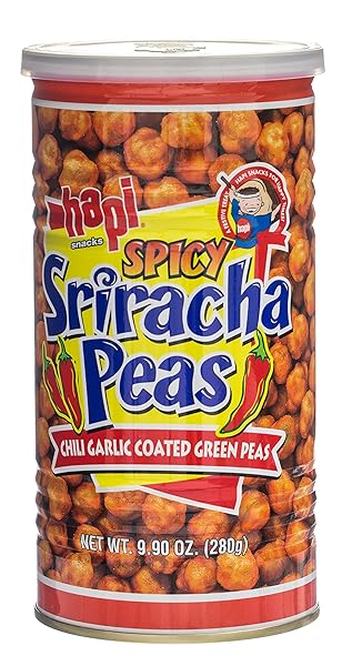 HAPI SNACKS, SPICY SRIRACHA PEAS, 9.9 OZ