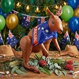 Henbrandt Inflatable Kangaroo 70cm with Blue Australian Flag view 2