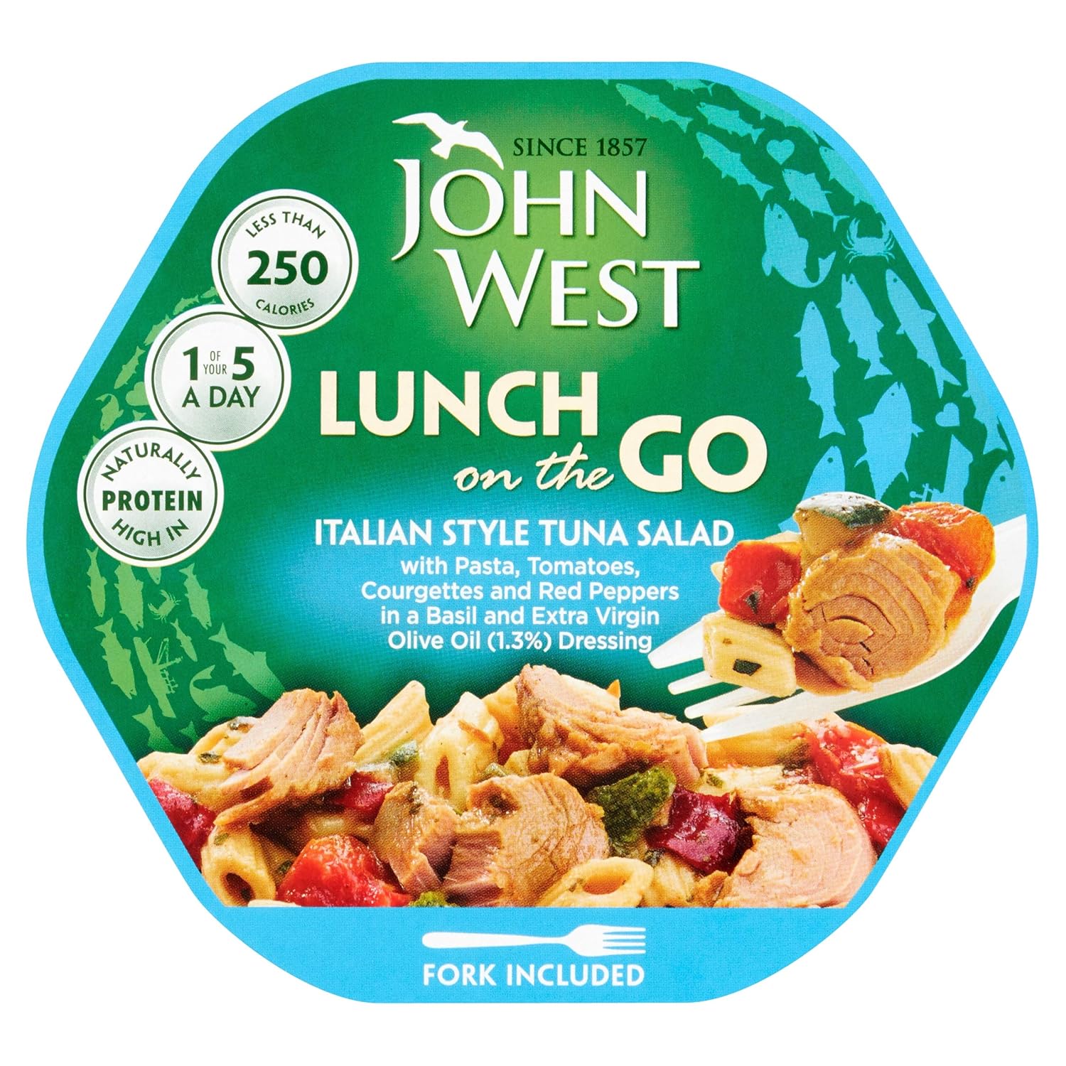 John West Light Lunch Italian Style Tuna Salad, 220g Amazon.co.uk