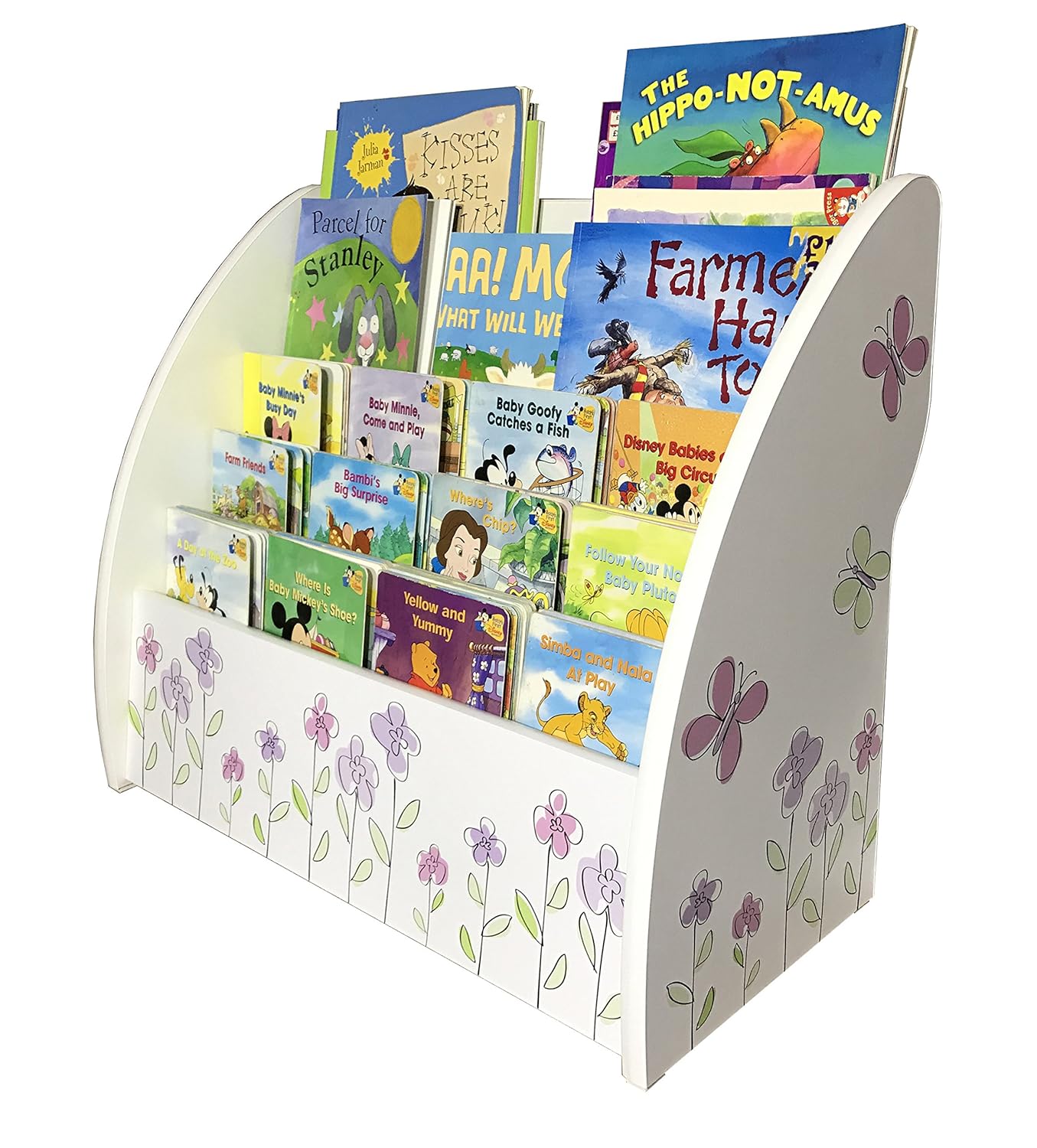 Children's Bookcase with PERSONALISED ARTWORK (Flowers) Amazon.co.uk