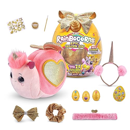 Rainbocorns Epic Golden Egg by ZURU (Snail), Girls Toy Includes