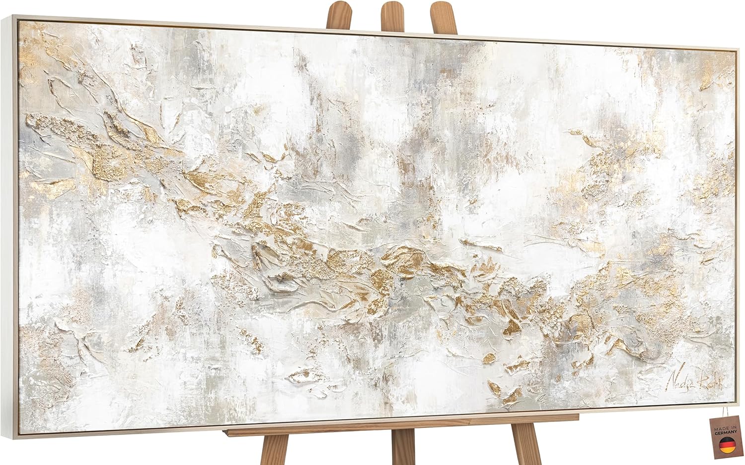 Paintings - YS-Art abstract canvas art “History”| Painting for wall decoration | Abstract canvas wall art for home or office | Acrylic painting handmade