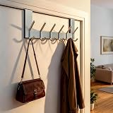 WEBI Over The Door Hook 6-Hook Hanger Stainless Steel Silver 39x11.5x8 cm view 2