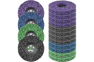 12 Pack Paint Stripper Discs for Angle Grinder, 4-1/2" x 7/8" Stripping Wheel Multi Surface Clean and Remove Paint Coating Ru