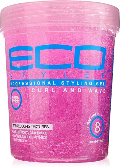 Eco Style Curl Wave Styling Gel 946ml Alcohol Free Anti-itch Professional Hold