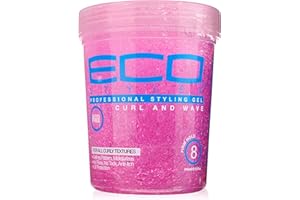Ecoco Eco Style Hair Gel - Curl And Wave - Anti-Itch, Alcohol-Free Formula - Perfect Hold For Angled Or Tapered Sides - Ideal For Wavy Hair - No Flakes - Not Animal Tested - Moisturizes - 32 Oz