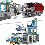 LEGO City Police Station 60316 with Helicopter Patrol Vehicle Bin Lorry Kit view 5