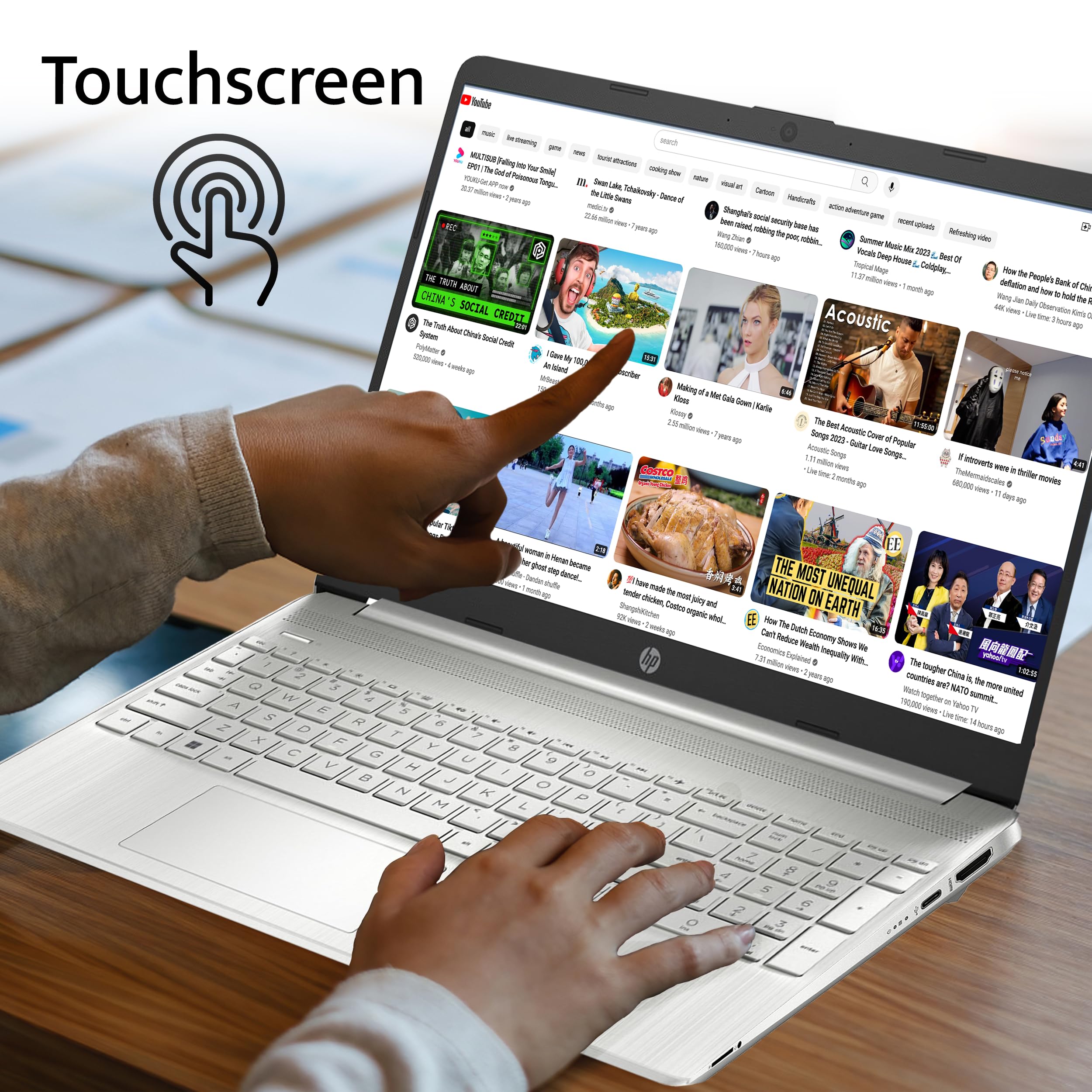 HP 15.6" HD Touchscreen Laptop
