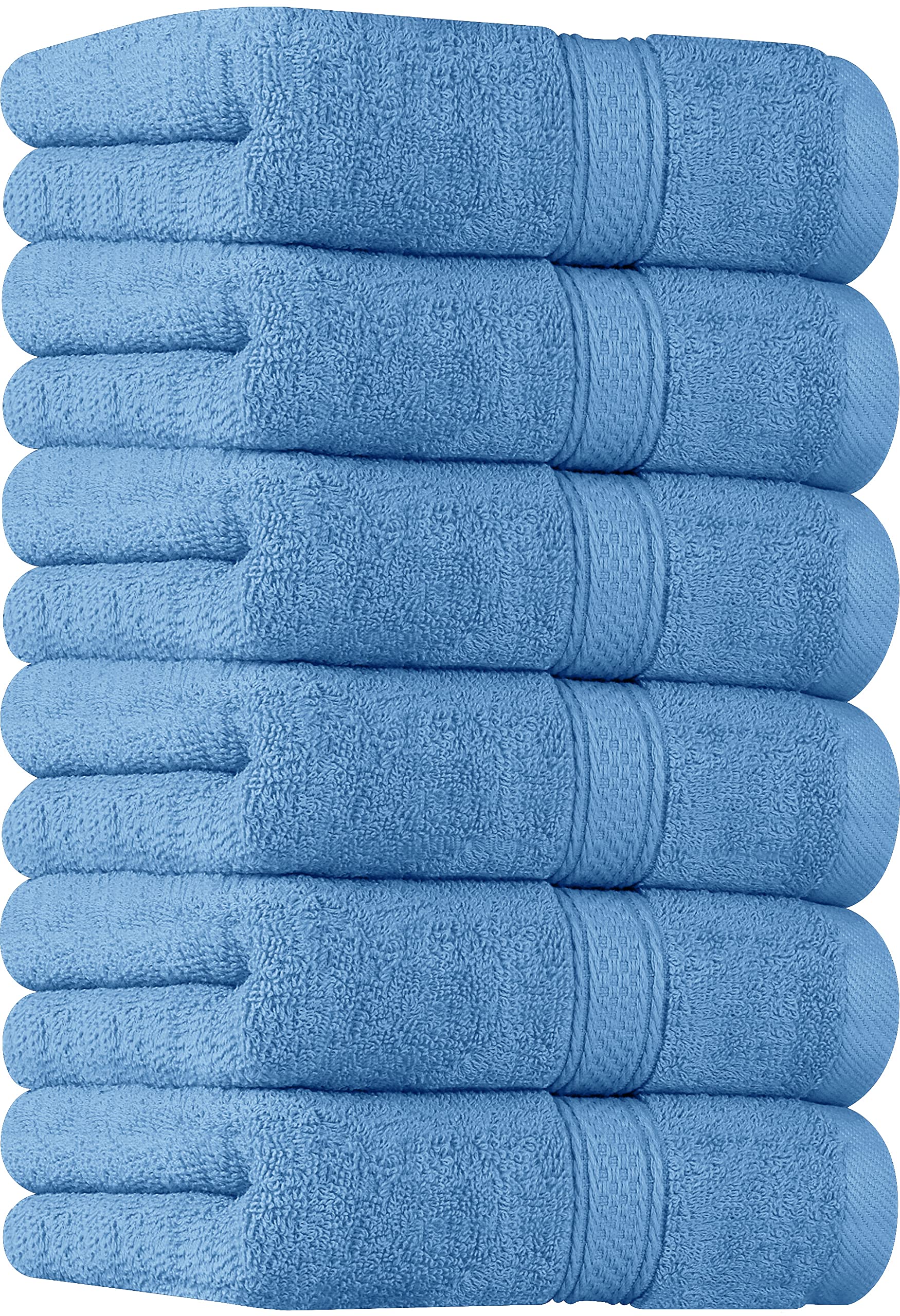 Utopia Towels - Premium Hand Towels - 100% Combed Ring Spun Cotton, Ultra Soft and Highly Absorbent, Extra Large Thick 41 x 71 cm, Hotel & Spa Quality Hand Towels (6-Pack) (Electric Blue)