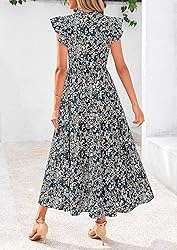 PRETTYGARDEN Women's 2025 Summer Floral Midi Dress