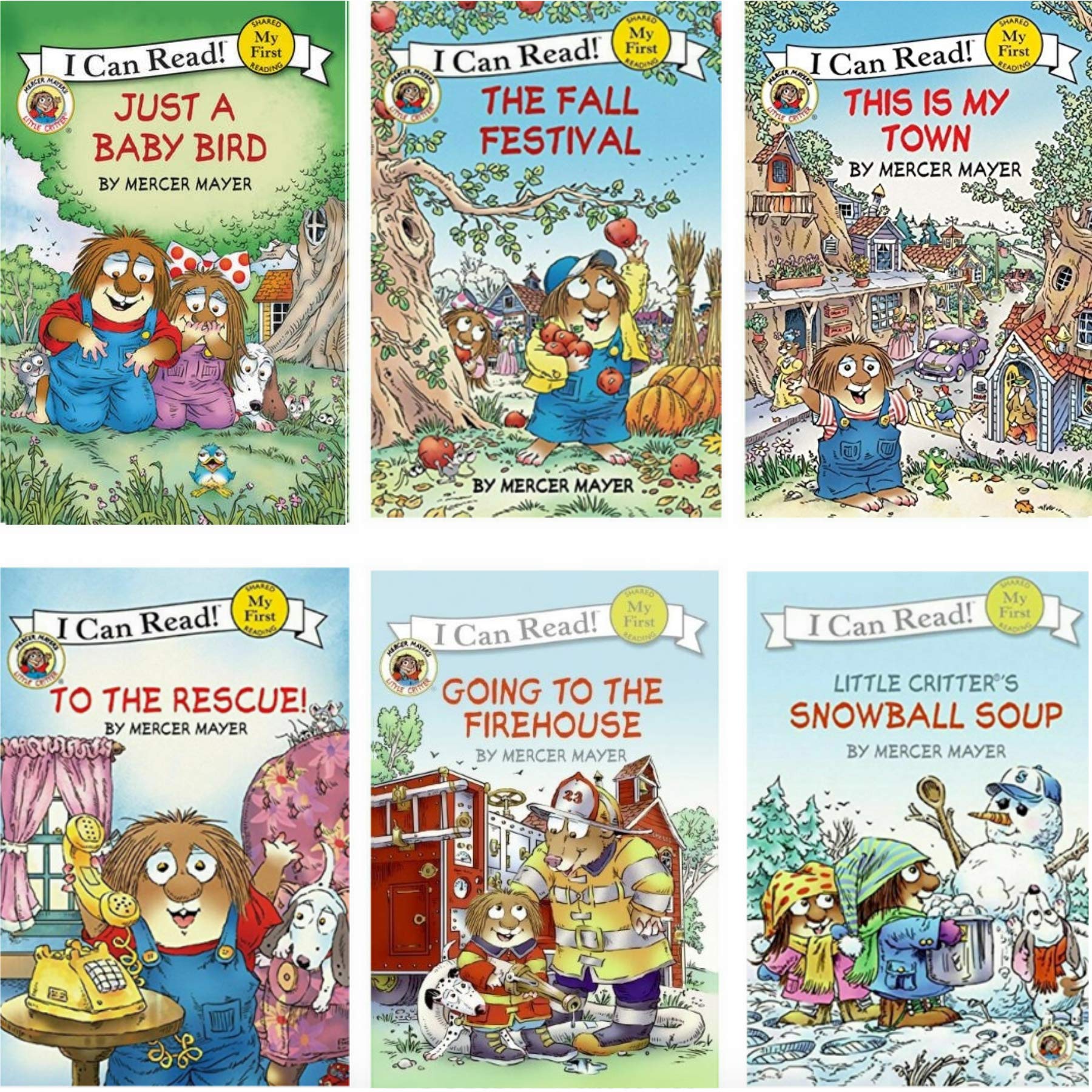 Photo 1 of ***PARTIAL SET ONLY 1 BOOK*** My First I Can Read Little Critter : Just A Baby Bird, The Fall Festival, This Is My Town, To the Rescue, Going to the Firehouse, Snowball Soup