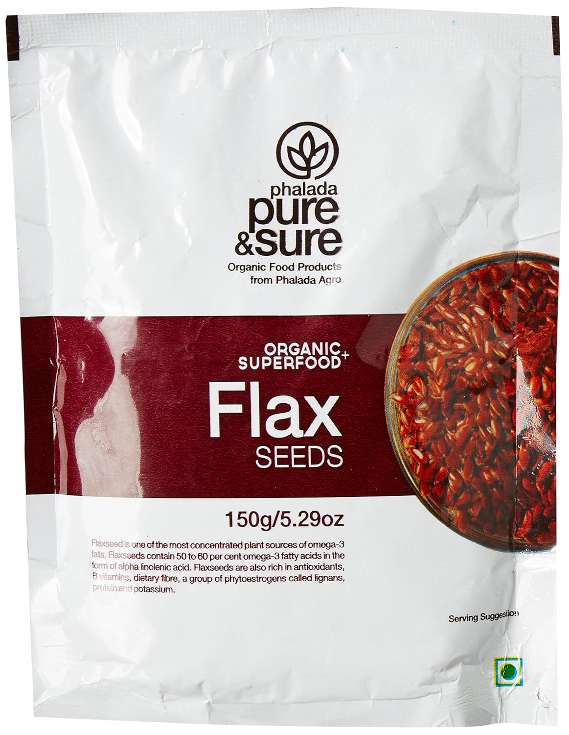 Pure and Sure Organic Flax Seeds, 150g Amazon.in Grocery & Gourmet Foods