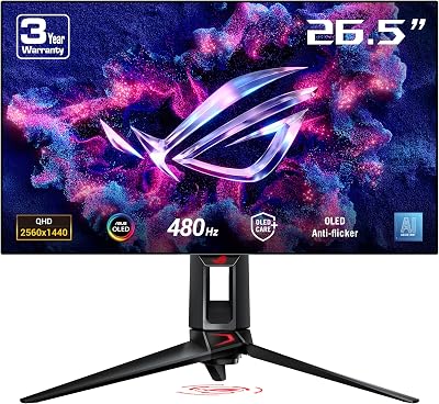 ASUS ROG Swift OLED PG27AQDP 27-inch WOLED 480 Hz G-SYNC Ready Monitor