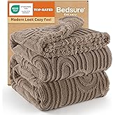 Bedsure GentleSoft Fleece King Size Blanket for Bed - Super Soft & Cozy, Fluffy Blankets for Women & Girls, Ideal for Sofa & Couch, Brown, 108x90 Inches