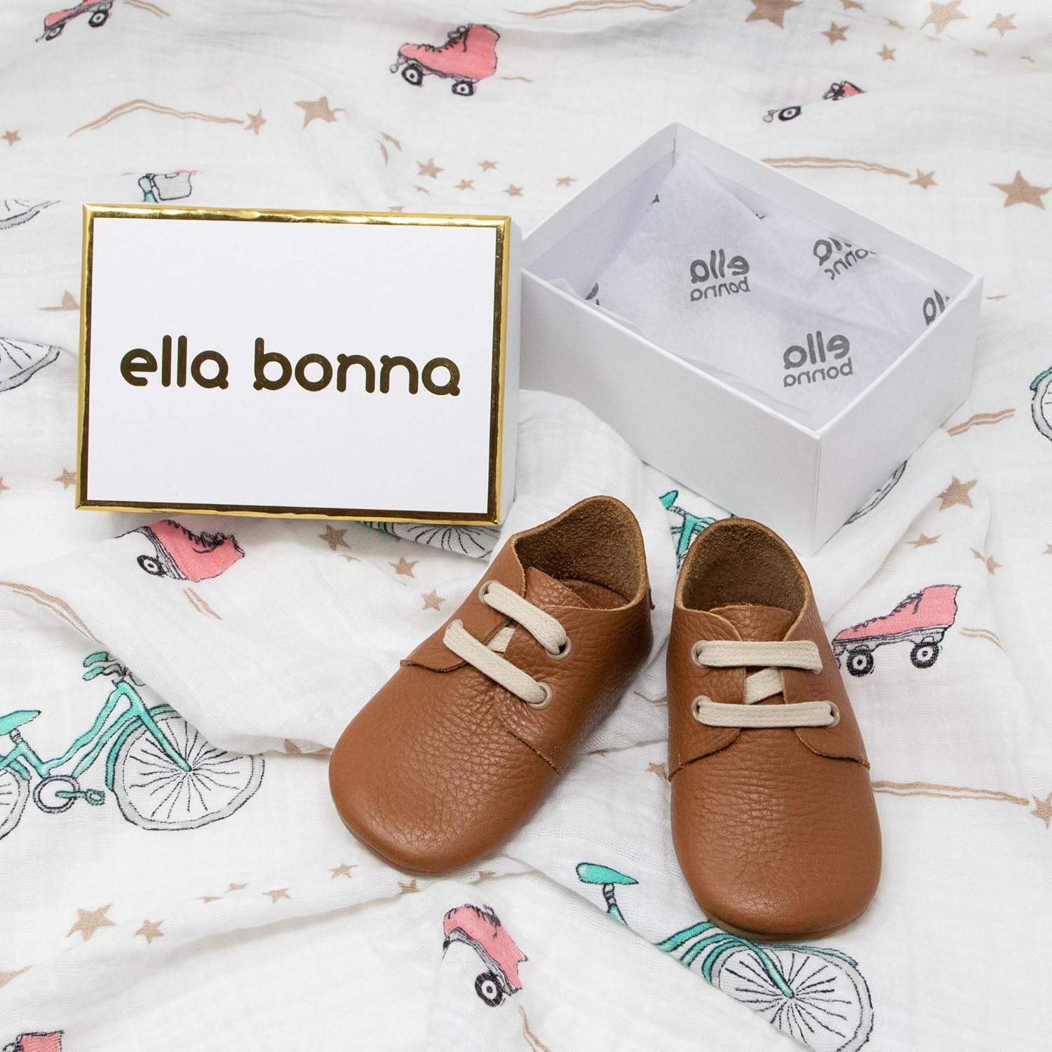  | Ella Bonna Oxford Baby Boy Shoes, Rubber and Soft Sole, Leather Baby Shoes, Toddler Girl Baby Walking Shoes, Newborn Infant Mini Kids Crib Baby Moccasins | Oxfords & Loafers