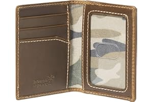 House of Jack Co. Slim Card Wallet for Men, Minimalist Front Pocket, Small Bifold Card Holder, Full Grain Cowhide Leather Wallet, Brown