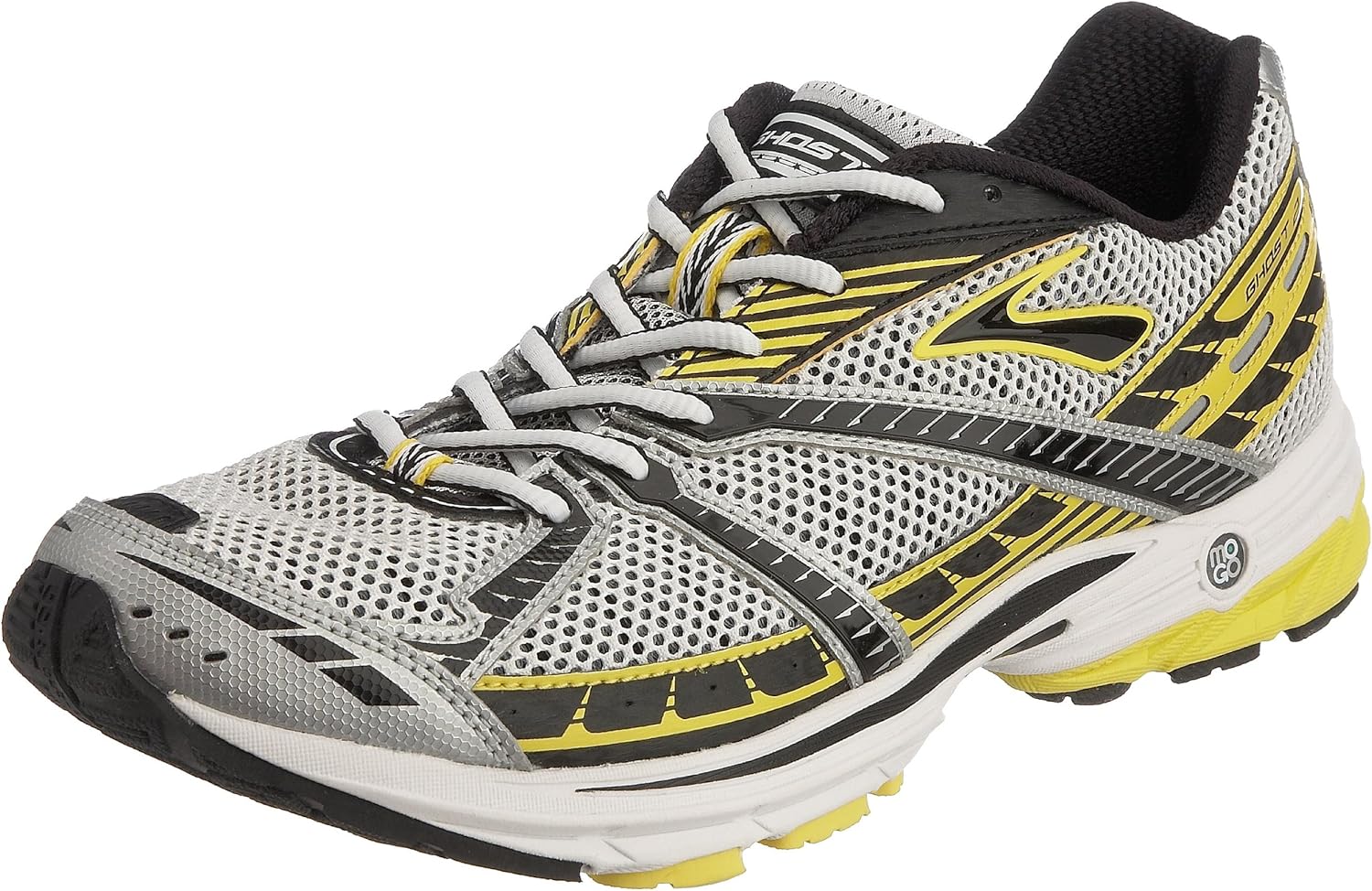 Brooks Men's Ghost 2 Running Shoe Black/White/Yellow 7.5 UK Amazon.co