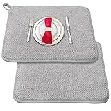 Hushee 2 Pack Extra Large Dish Drying Mat