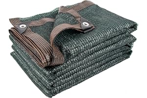 Xlimin 40% 10 X 20 FT Green Shade Cloth, Outdoor Woven Sun Shade with Grommets, Durable Breathable Netting Shading Antifreezing for Patio, Garden, DIY Home, Plants Cover, Greenhouse, Dog Kennel