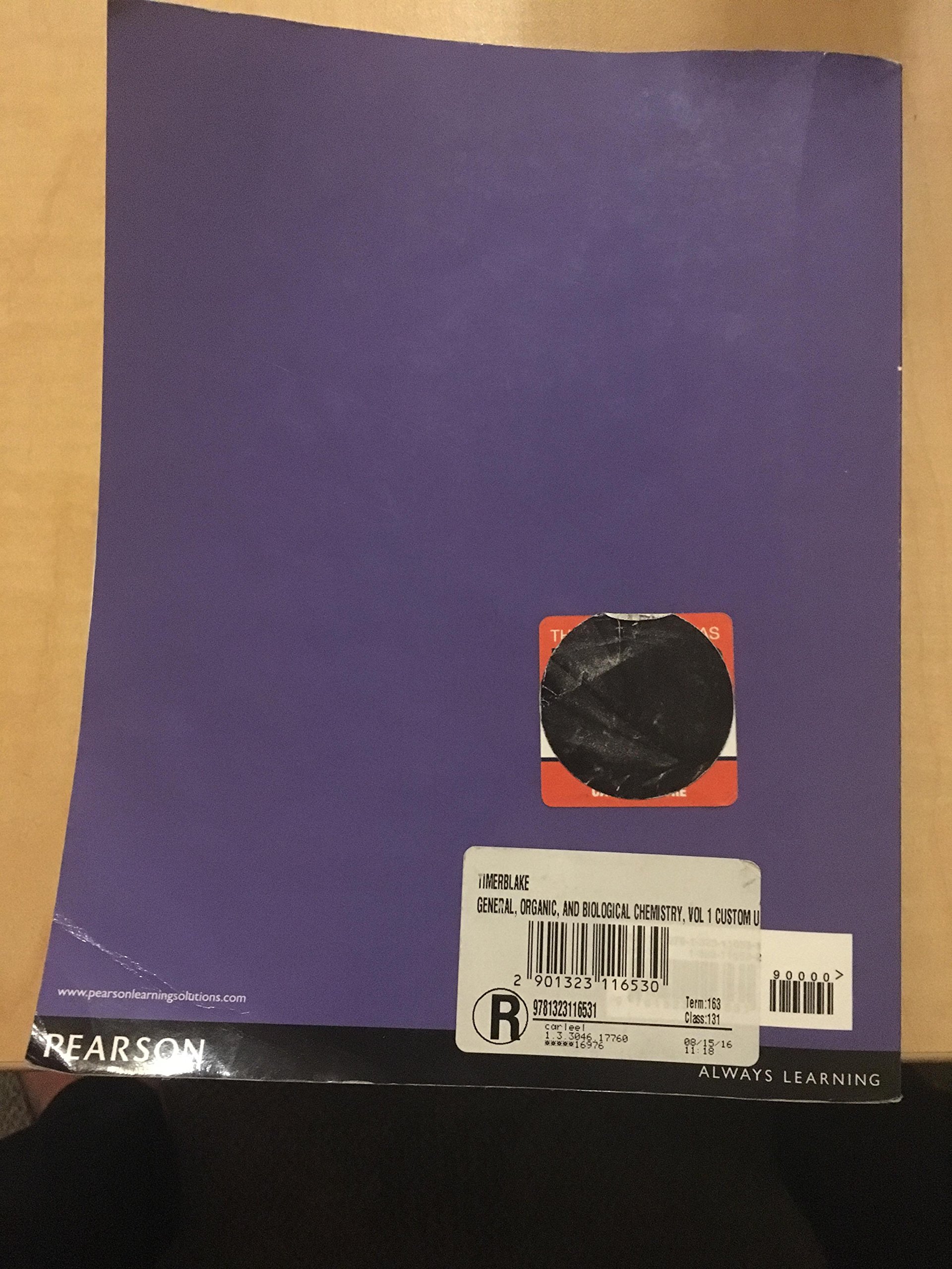 General, Organic, and Biological Chemistry: Karen c. Timberlake:  9781323110478: Amazon.com: Books