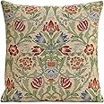 Charlotte Home Furnishings Throw Pillow Covers 16x16 in, Single Stem Decorative Couch Pillow Cover, Boho Decor European Tapestry Cushion Cases, Living Room Cozy Home Decor, Jacquard Woven Soft Cotton