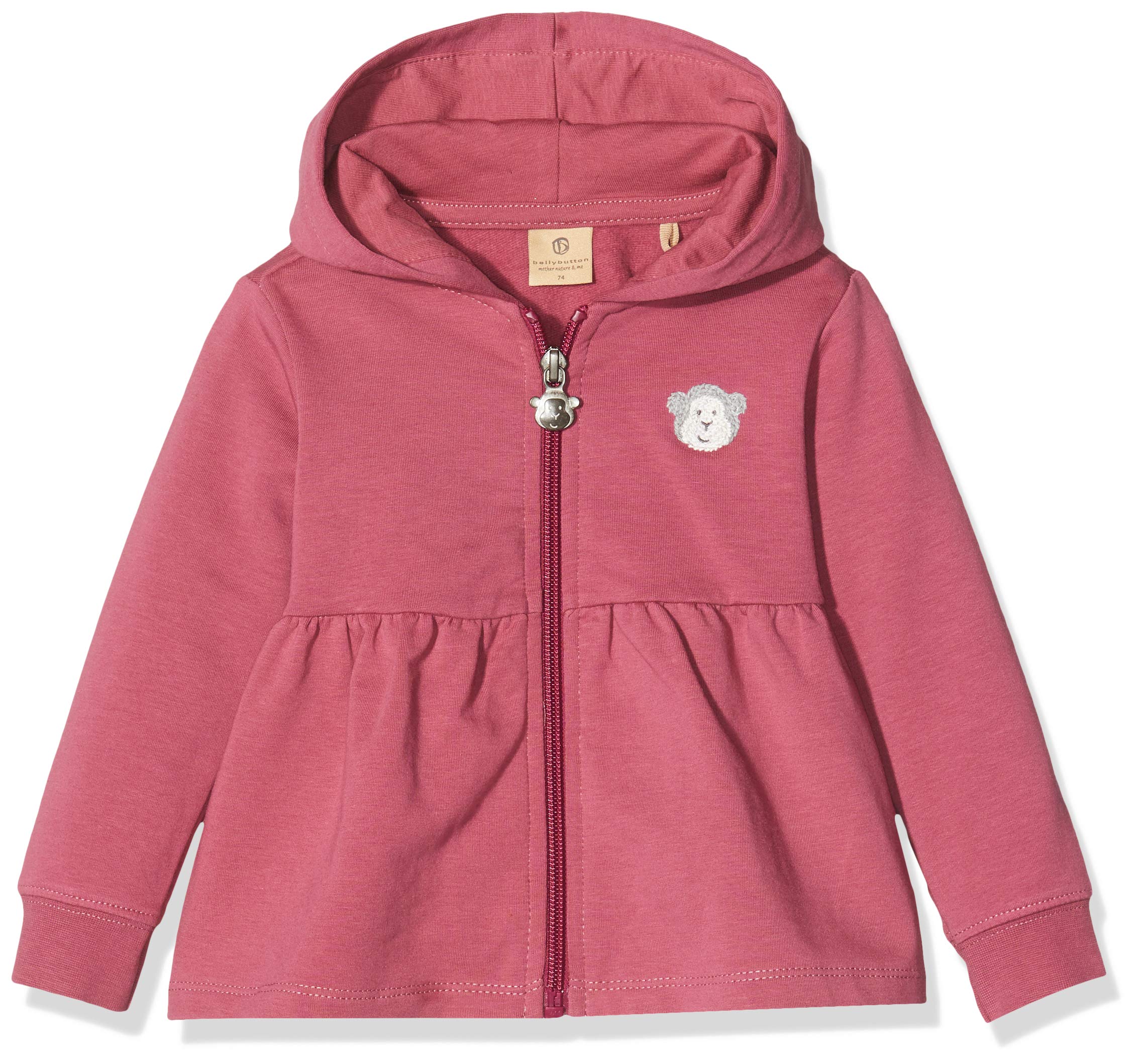 Bellybutton mother nature & me Baby Girls' Sweatjacke Sweat Jacket, Purple (Dry Rose|Purple 2950), 62