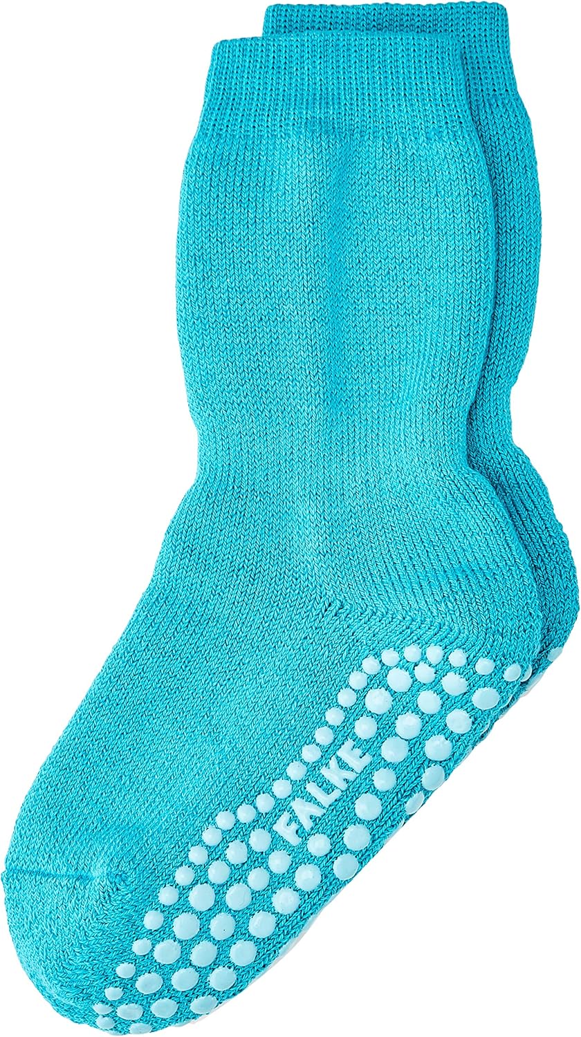 FALKE Unisex Kids Catspads Slipper Sock Cotton Merino Wool Black Grey