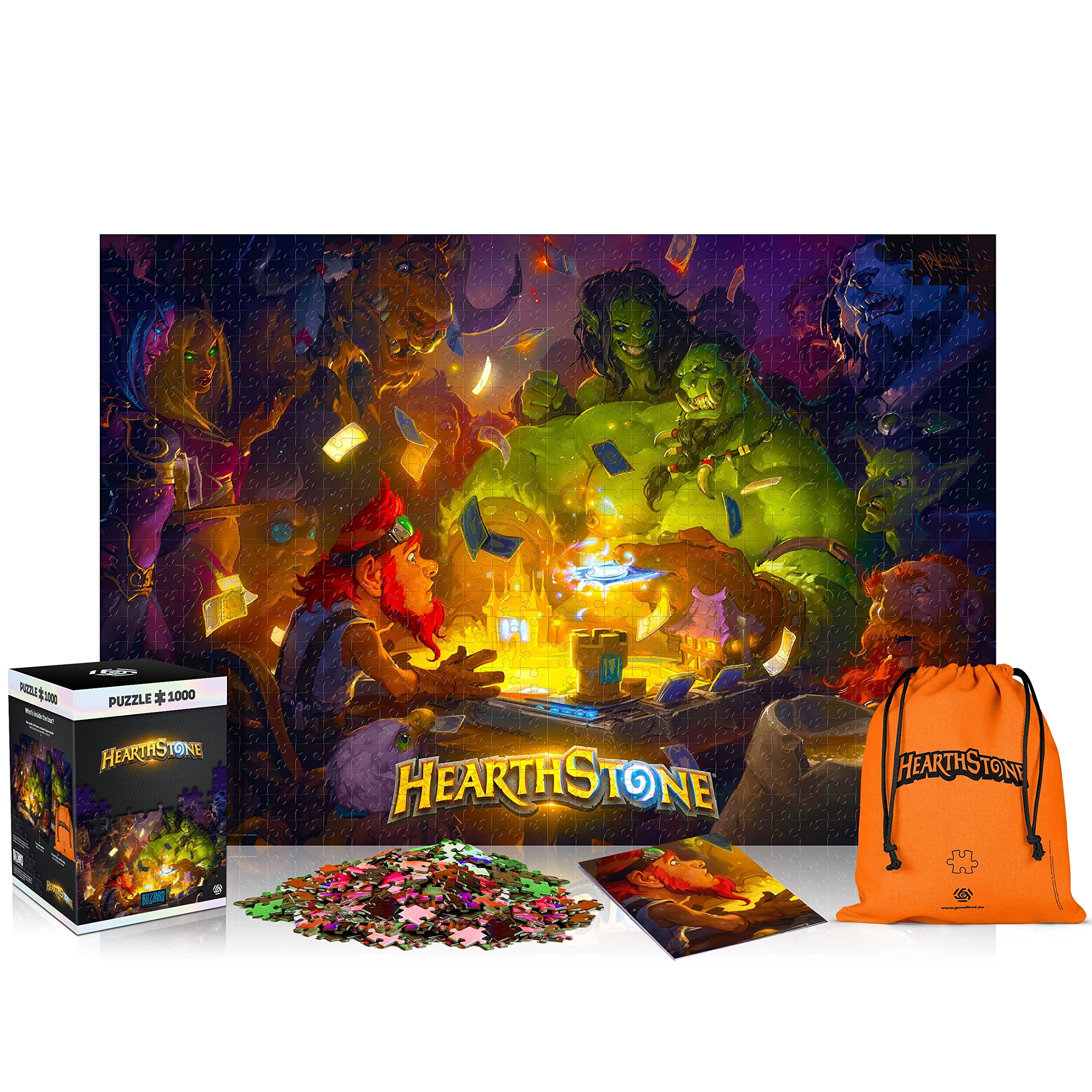 Good Loot Hearthstone: Heroes of Warcraft | 1000 Piece Jigsaw Puzzle | includes Poster and Bag | 68 x 48 | for Adults & Kids Age 14 Years And Up | perfect for Christmas and Birthday Present | Game-Artwork, 1070802
