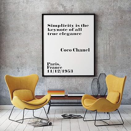 Rac76yd Coco Chanel Simplicity Is The Keynote Of All True Elegance Citation Chanel No 5 Chanel Art Mural Poster Fashion Decor Fashion Poster Amazon Fr Bienvenue Rac76yd Coco Chanel Simplicity Is The Keynote Of All True Elegance Citation Chanel No 5 Chanel Art Mural Poster Fashion Decor Fashion Poster Amazon Fr Bienvenue