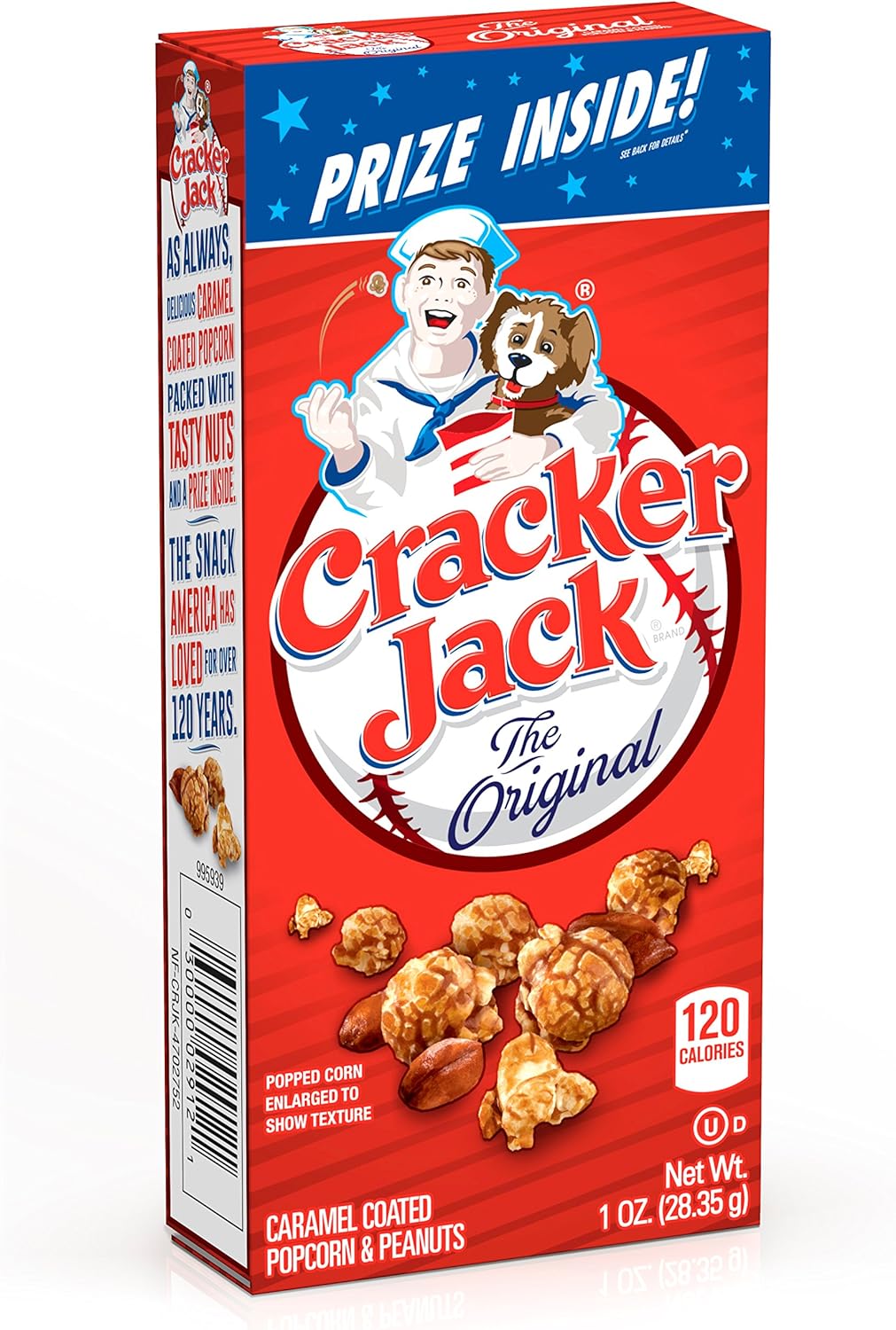 Cracker Jack Original Coated caramelo Palomitas de maíz y cacahuetes
