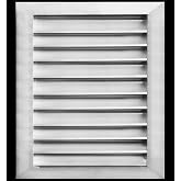 HVAC Premium 24"W x 30"H Aluminum Exterior Gable Louver Vent for Walls &amp; Crawlspace - Weather-Resistant Air Grille with Screen Mesh - [Outer Dimensions 25.75"W x 31.75"H]