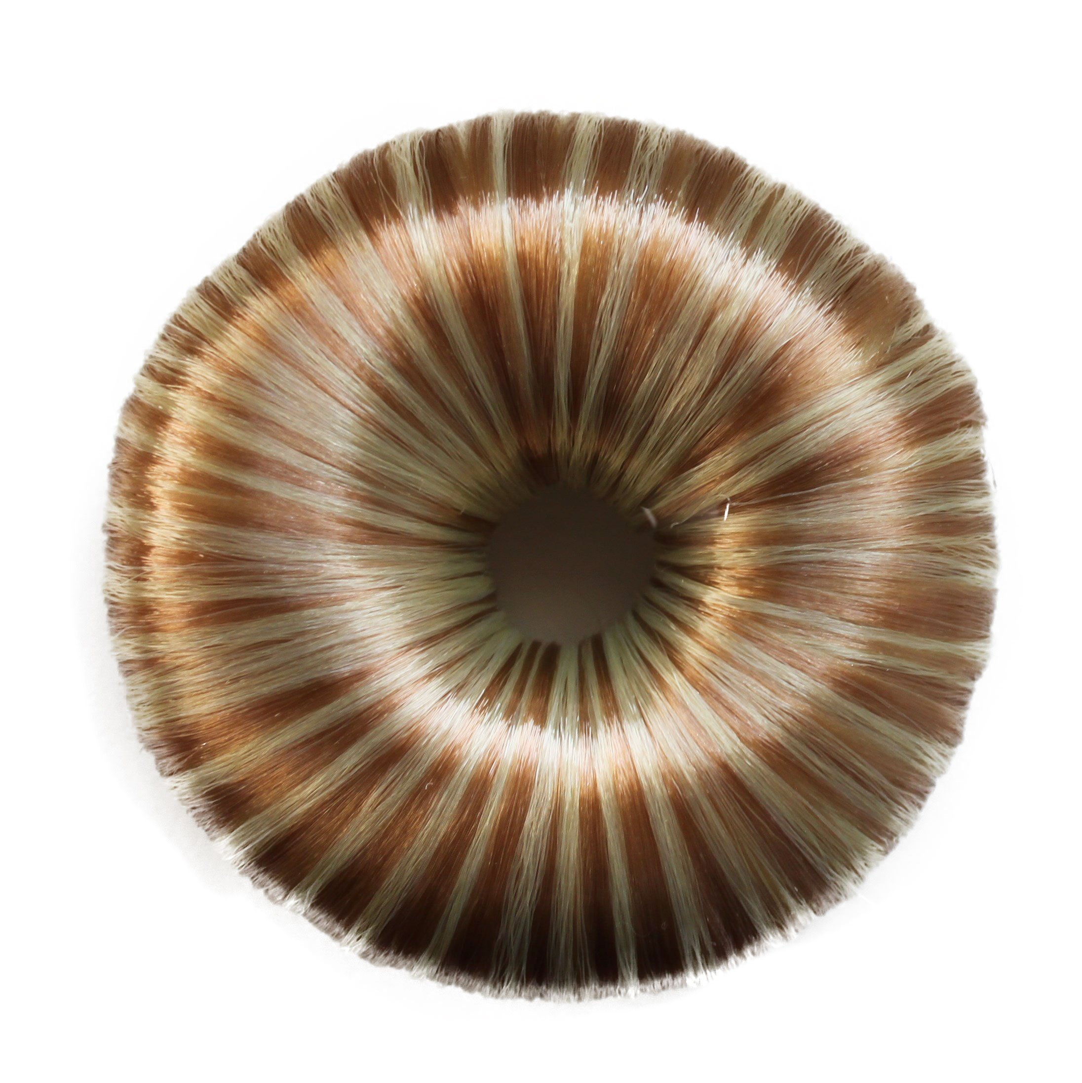 CAISHA Hair Donut Up Do Hair Ring Hairstyler Bun Maker Bridal Hairpiece Hair Styling Tool Blonde Mix DK5